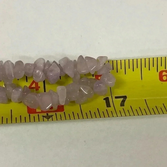 AMETHYST CHIP NECKLACE 34” - Picture 4 of 7